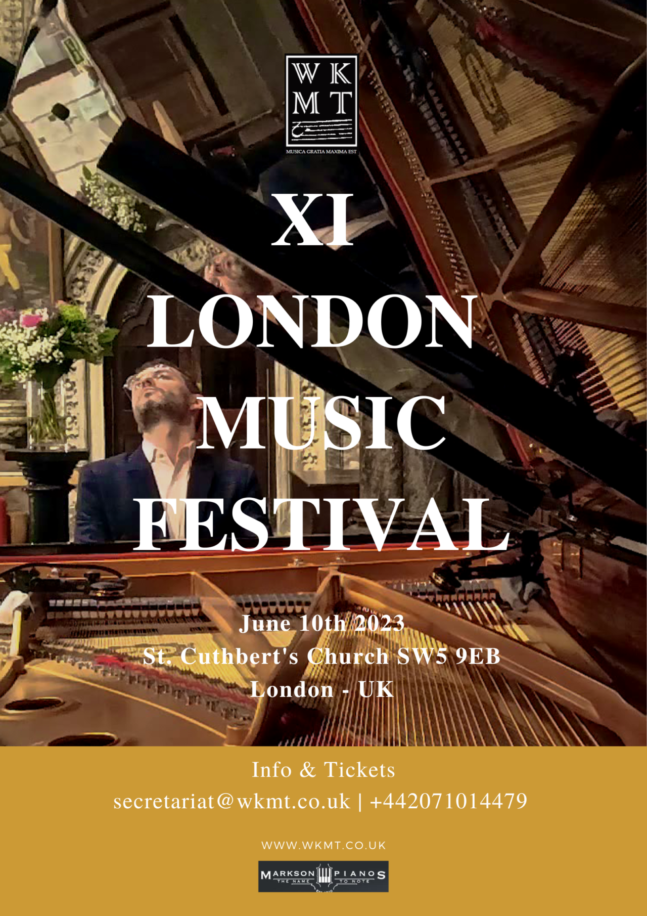 London Piano Festivals by WKMT- Recording Session in June