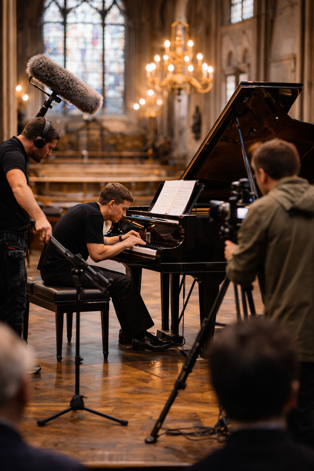 Live piano recording event in London by the team